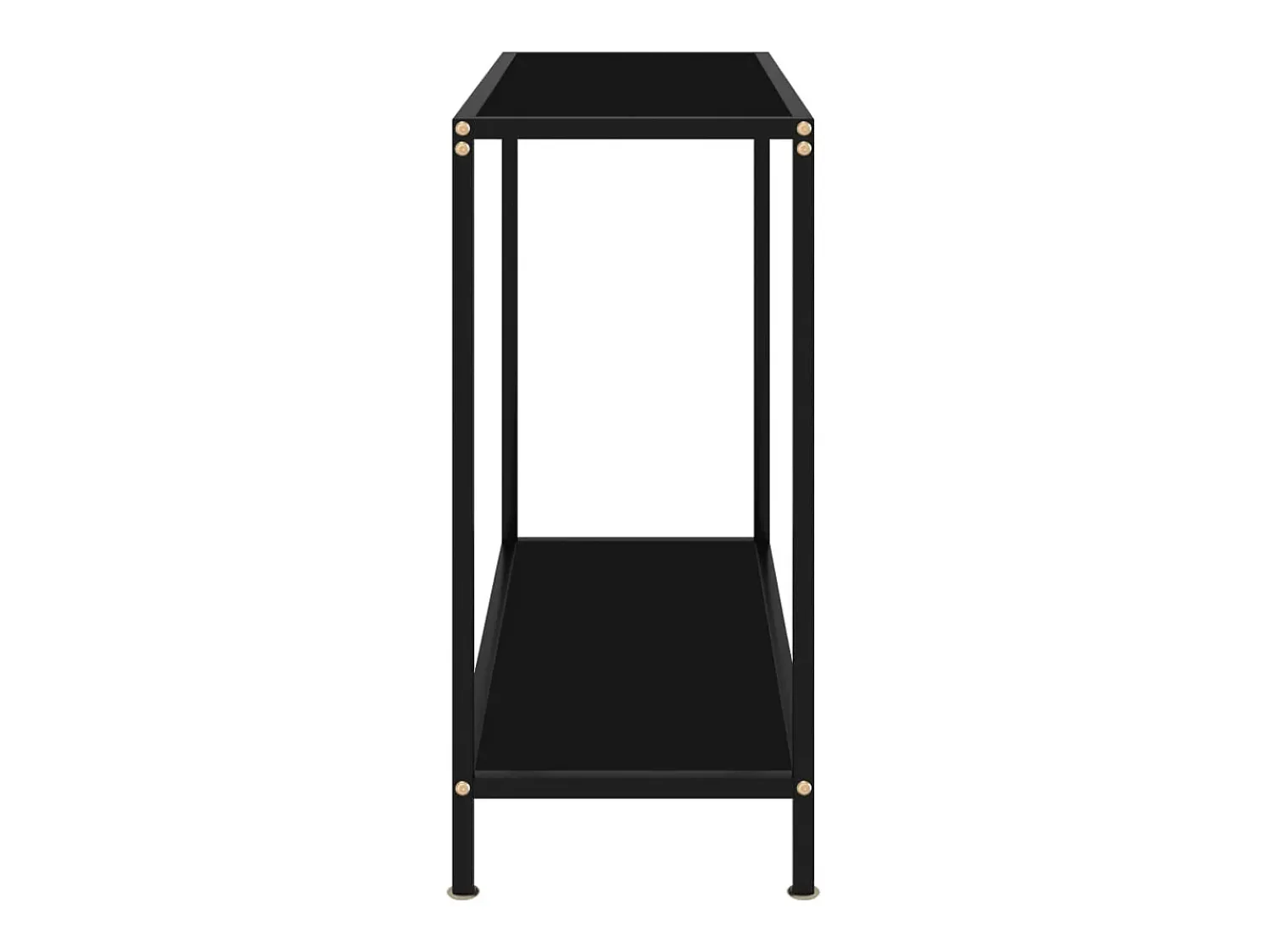Mesa consola 80x35x75 cm vidro temperado PT526794^ Consola