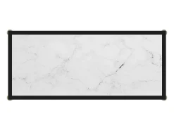 Sale vidaxl Mesa consola 80x35x75 cm vidro temperado Branco