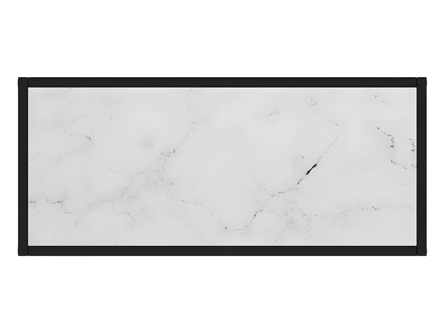 Consola| Mesa consola 80x35x75 cm vidro temperado PT601403 Branco