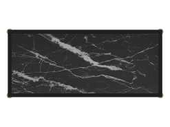 Consola*vidaxl Mesa consola 80x35x75 cm vidro temperado Preto