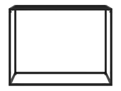 New vidaxl Mesa consola 100x35x75 cm vidro temperado Preto