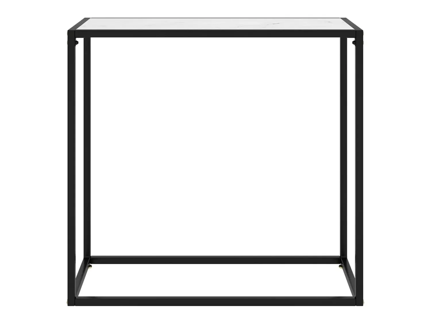 Consola*vidaxl Mesa consola 80x35x75 cm vidro temperado Branco