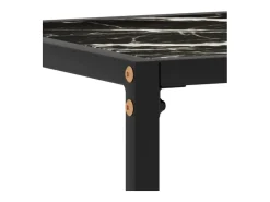 Consola* Mesa consola 100x35x75 cm vidro temperado PT371394 Preto
