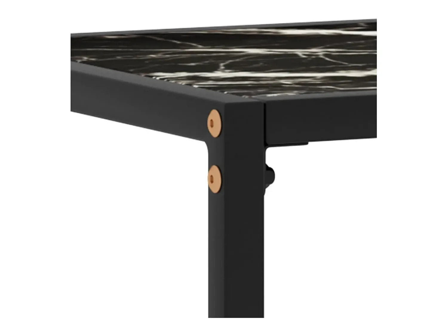 Consola* Mesa consola 100x35x75 cm vidro temperado PT371394 Preto