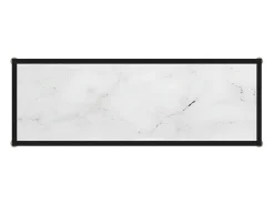 Consola| Mesa consola 100x35x75 cm vidro temperado PT734889 Branco