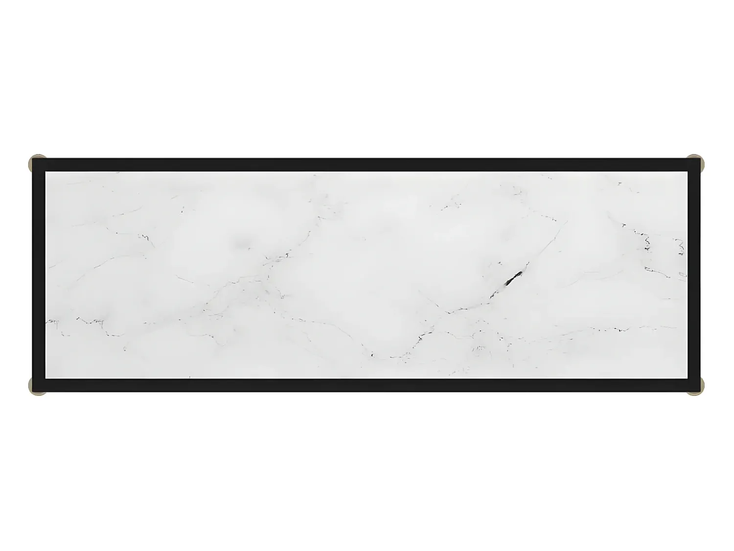 Consola| Mesa consola 100x35x75 cm vidro temperado PT734889 Branco