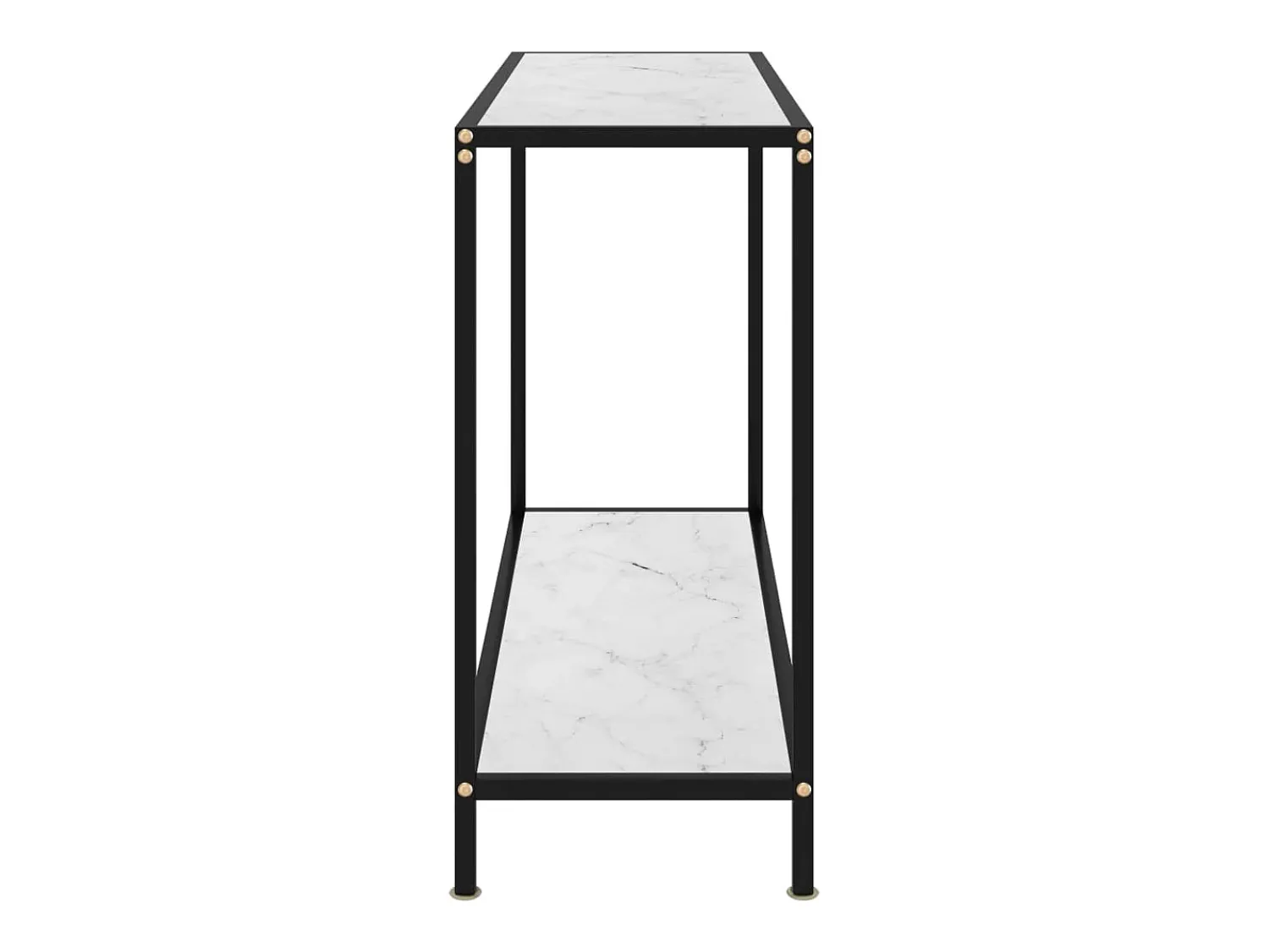 Consola| Mesa consola 100x35x75 cm vidro temperado PT734889 Branco