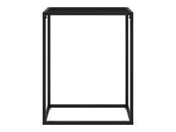 Consola* Mesa consola 60x35x75 cm vidro temperado PT822982 Preto