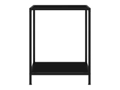 Consola* Mesa consola 60x35x75 cm vidro temperado PT981143 Preto
