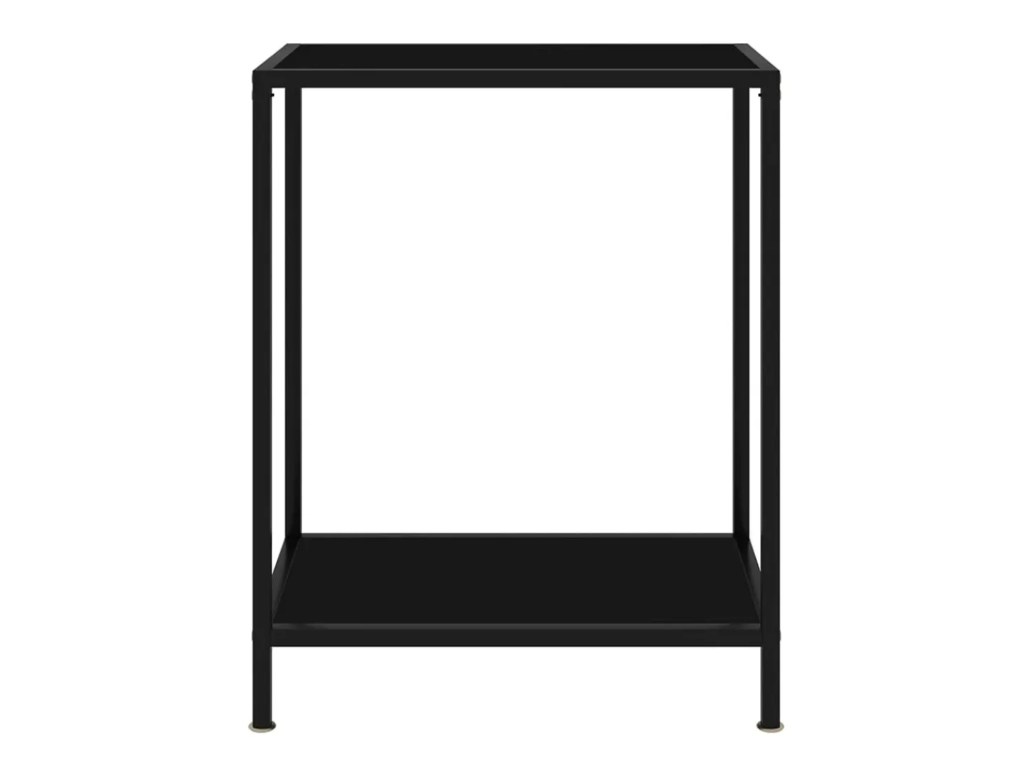 Consola* Mesa consola 60x35x75 cm vidro temperado PT981143 Preto