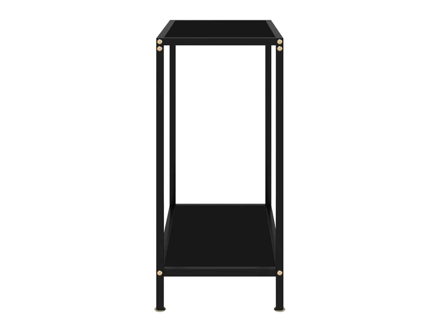 Consola* Mesa consola 60x35x75 cm vidro temperado PT981143 Preto