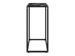 Consola| Mesa consola 60x35x75 cm vidro temperado PT364714 Preto