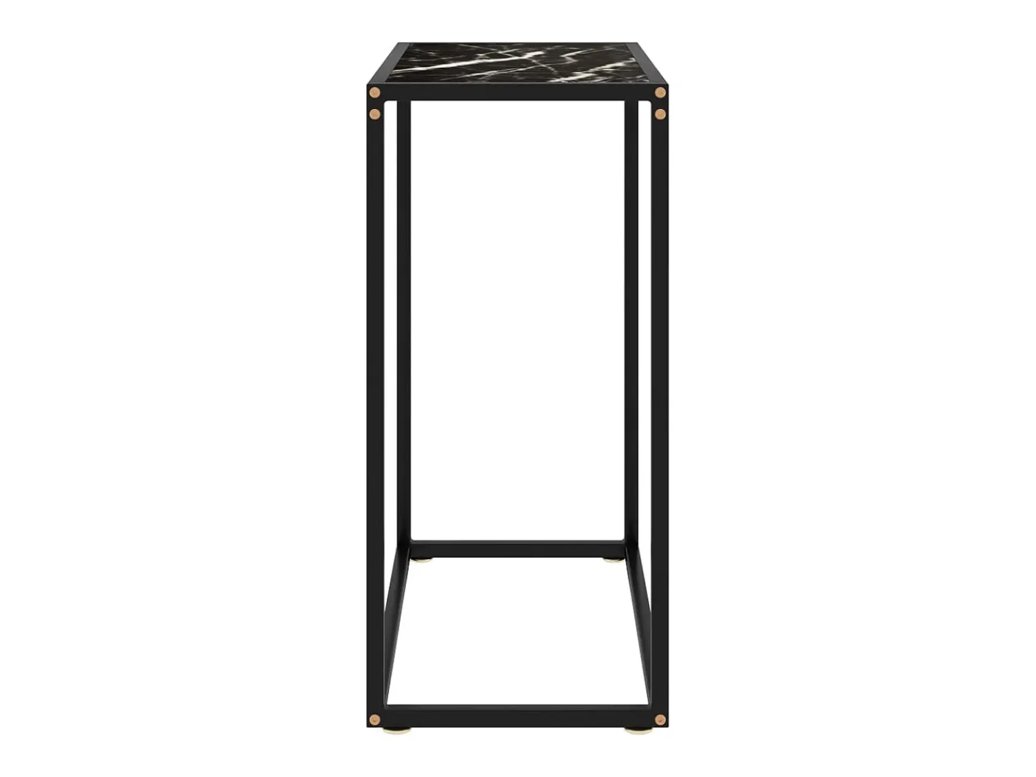 Consola| Mesa consola 60x35x75 cm vidro temperado PT364714 Preto