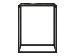 Consola| Mesa consola 60x35x75 cm vidro temperado PT364714 Preto