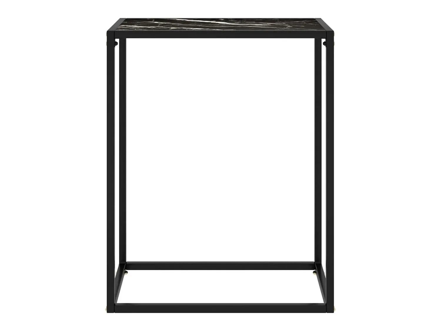 Consola| Mesa consola 60x35x75 cm vidro temperado PT364714 Preto