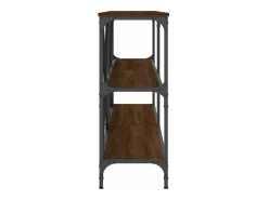 Mesa consola 160x30x75cm deriv. madeira/ferro carvalho PT683259^ Consola