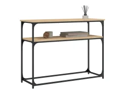 Mesa consola 100x35,5x75cm derivados de madeira carvalho sonoma PT132112^ Consola
