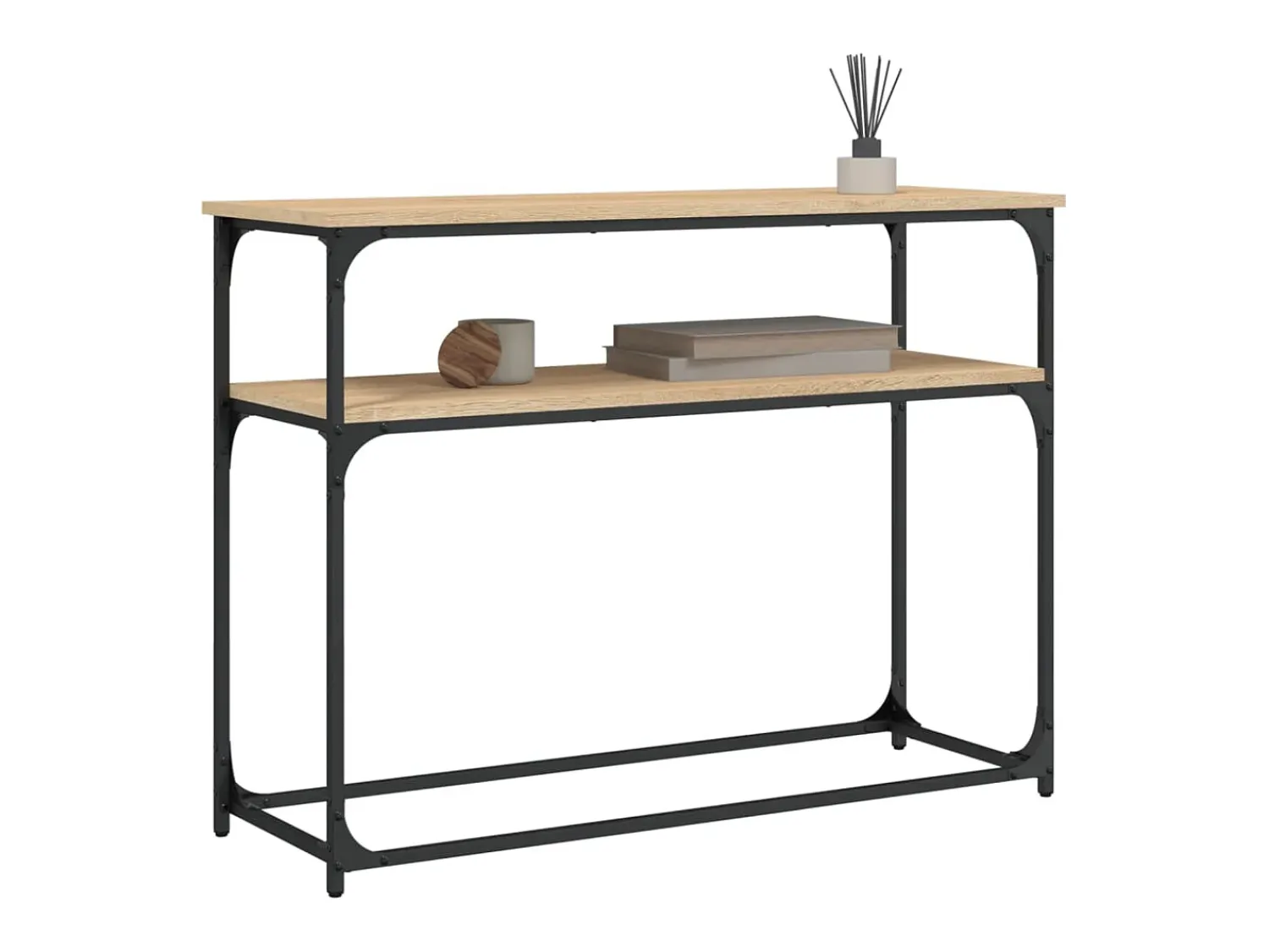 Mesa consola 100x35,5x75cm derivados de madeira carvalho sonoma PT132112^ Consola