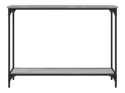 Best vidaxl Mesa consola 101x30,5x75cm derivados de madeira sonoma Cinzento
