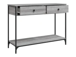 vidaxl Mesa consola 100x34,5x75cm derivados de madeira sonoma^ Consola