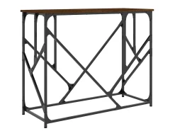 Mesa consola 100x40x80cm derivados de madeira carvalho PT392614^ Consola