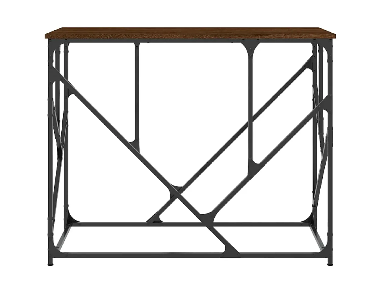 Mesa consola 100x40x80cm derivados de madeira carvalho PT392614^ Consola
