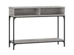 Consola* Mesa consola 100x30,5x75cm derivados de madeira sonoma PT662377 Cinzento