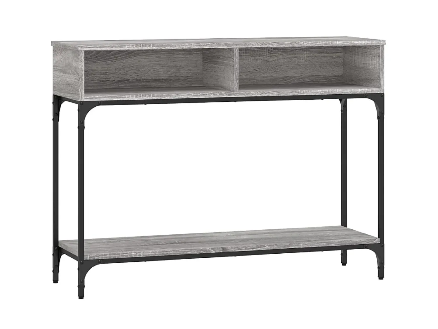 Consola* Mesa consola 100x30,5x75cm derivados de madeira sonoma PT662377 Cinzento