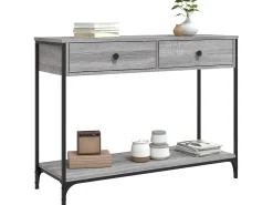 Consola* Mesa consola 100x34,5x75cm derivados de madeira sonoma PT628412 Cinzento