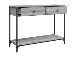 Consola* Mesa consola 100x34,5x75cm derivados de madeira sonoma PT628412 Cinzento