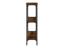 vidaxl Mesa consola 100x22,5x75cm derivados de madeira carvalho fumado^ Consola