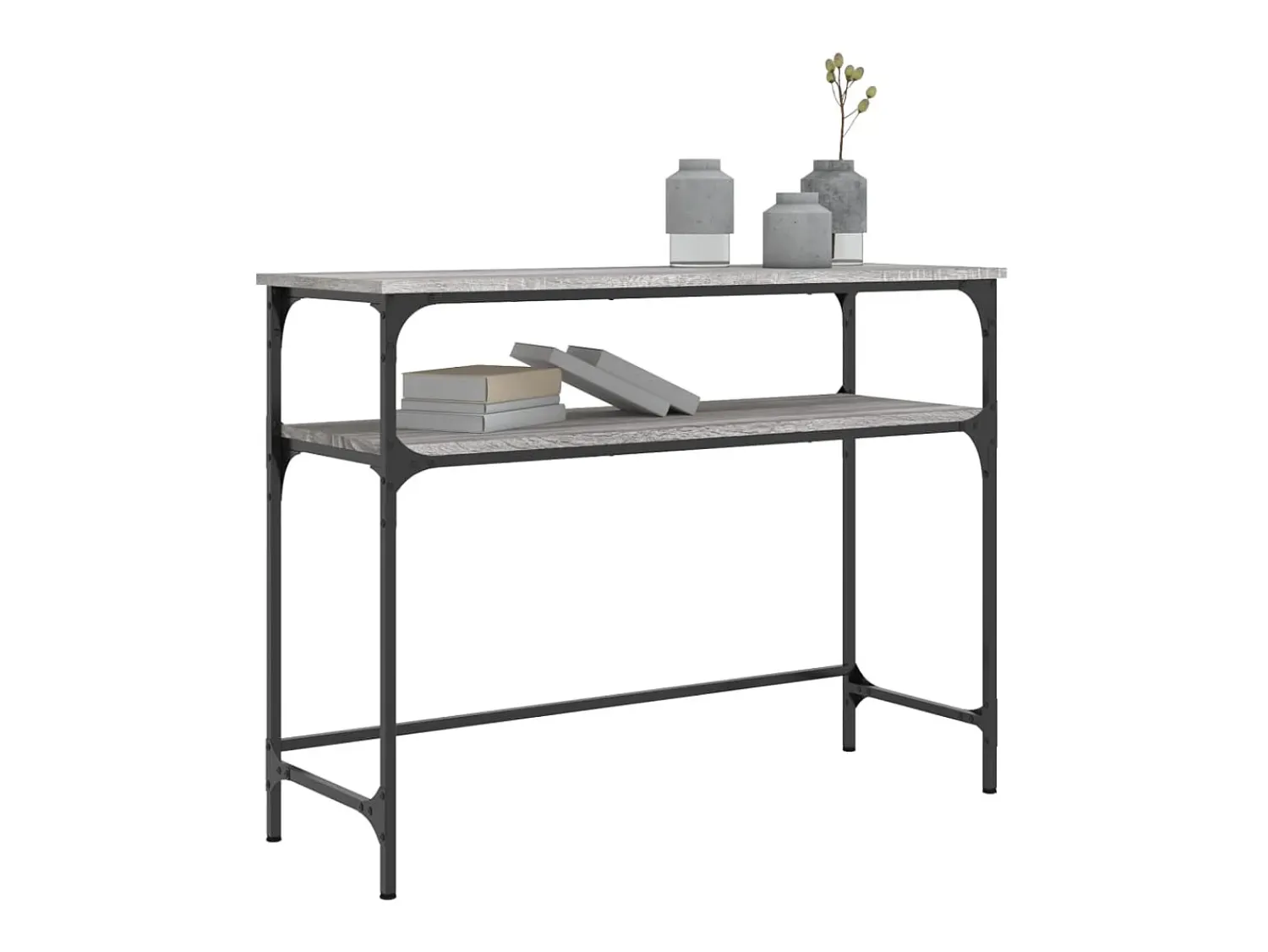 Mesa consola 100x35,5x75cm derivados de madeira sonoma PT387444^ Consola