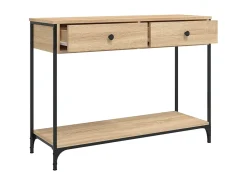 Consola| Mesa consola 100x34,5x75cm derivados de madeira carvalho sonoma PT557102 Castanho