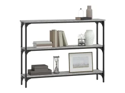 Sale Mesa consola 100x22,5x75cm derivados de madeira sonoma PT893361 Cinzento