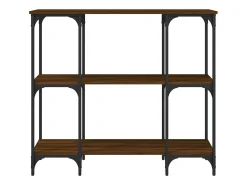 Consola| Mesa consola 102x35x90cm derivados de madeira carvalho PT202953 Castanho