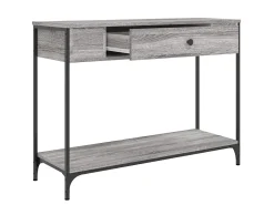 Consola* Mesa consola 100x34,5x75cm derivados de madeira sonoma PT157078 Cinzento