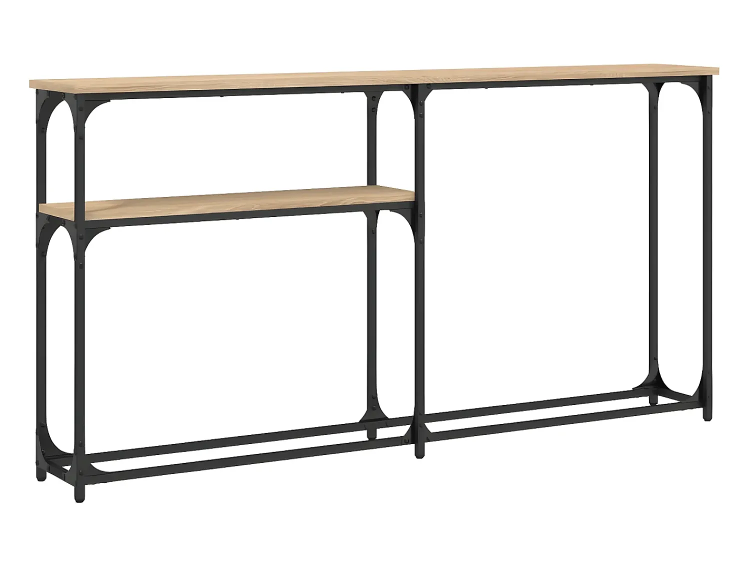 Mesa consola 145x22,5x75cm derivados de madeira carvalho sonoma PT811642^ Consola