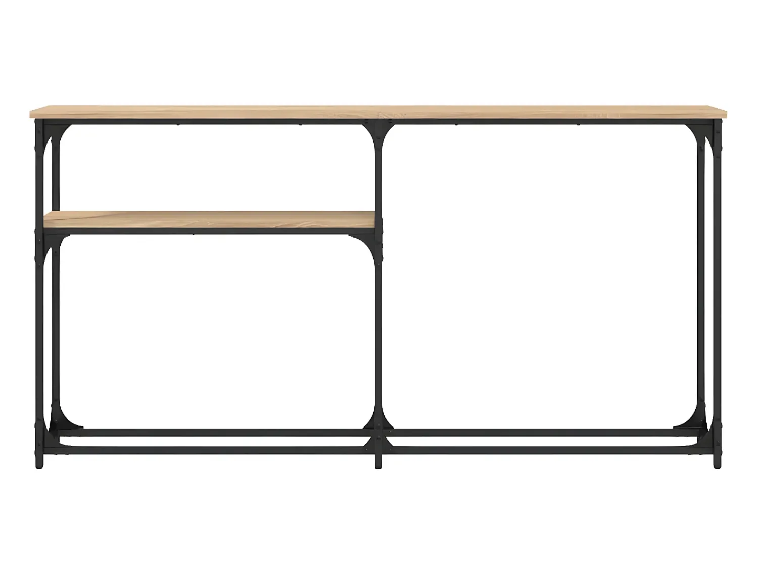 Mesa consola 145x22,5x75cm derivados de madeira carvalho sonoma PT811642^ Consola