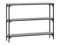 Discount vidaxl Mesa consola 100x22,5x75cm derivados de madeira sonoma Cinzento