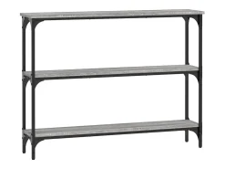Discount vidaxl Mesa consola 100x22,5x75cm derivados de madeira sonoma Cinzento