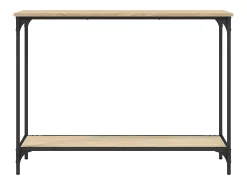 Consola* Mesa consola 101x30,5x75cm derivados de madeira carvalho sonoma PT151463 Castanho