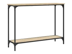 Consola* Mesa consola 101x30,5x75cm derivados de madeira carvalho sonoma PT151463 Castanho