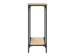 Consola*vidaxl Mesa consola 101x30,5x75cm derivados de madeira carvalho sonoma Natural claro