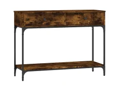 Consola| Mesa consola 100x34,5x75cm derivados de madeira carvalho fumado PT237193 Castanho