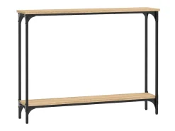 Consola| Mesa consola 100x22,5x75cm derivados de madeira carvalho sonoma PT997488 Castanho