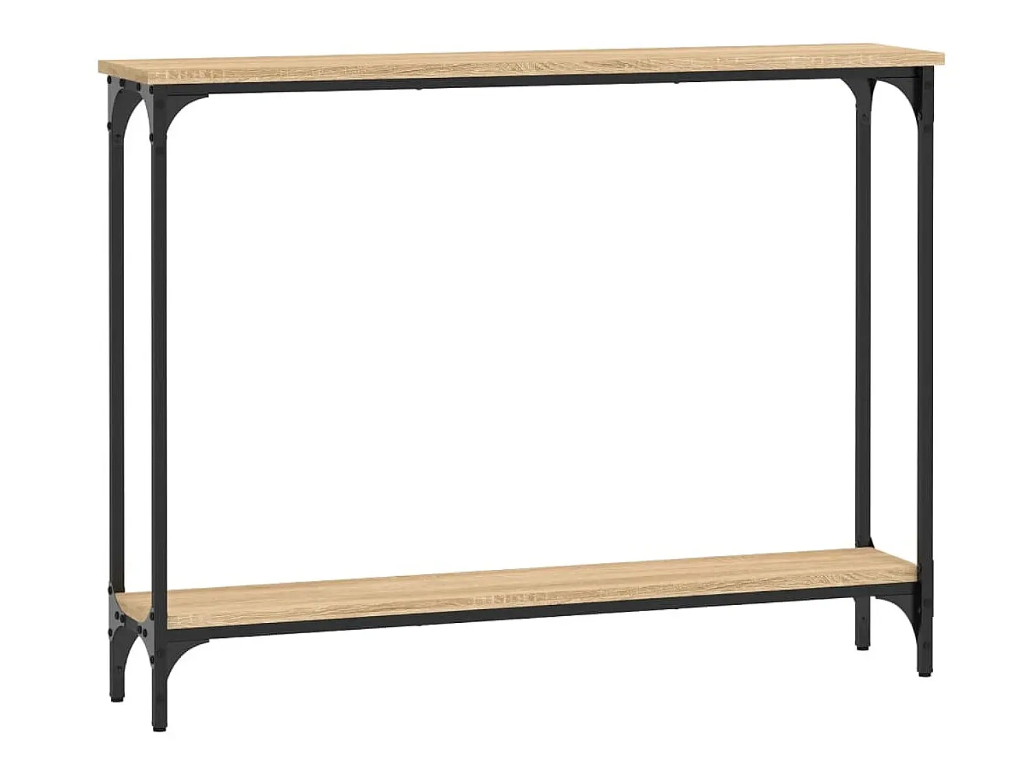 Consola| Mesa consola 100x22,5x75cm derivados de madeira carvalho sonoma PT997488 Castanho