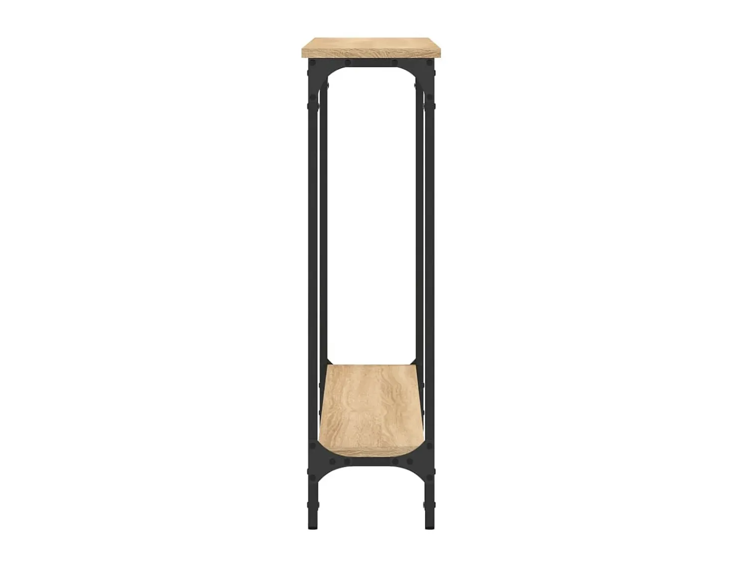 Consola| Mesa consola 100x22,5x75cm derivados de madeira carvalho sonoma PT997488 Castanho