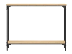 Consola| Mesa consola 100x22,5x75cm derivados de madeira carvalho sonoma PT997488 Castanho