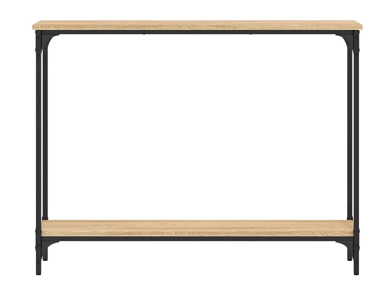 Consola| Mesa consola 100x22,5x75cm derivados de madeira carvalho sonoma PT997488 Castanho