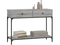 Mesa consola 100x34,5x75cm derivados de madeira sonoma PT387411^ Consola